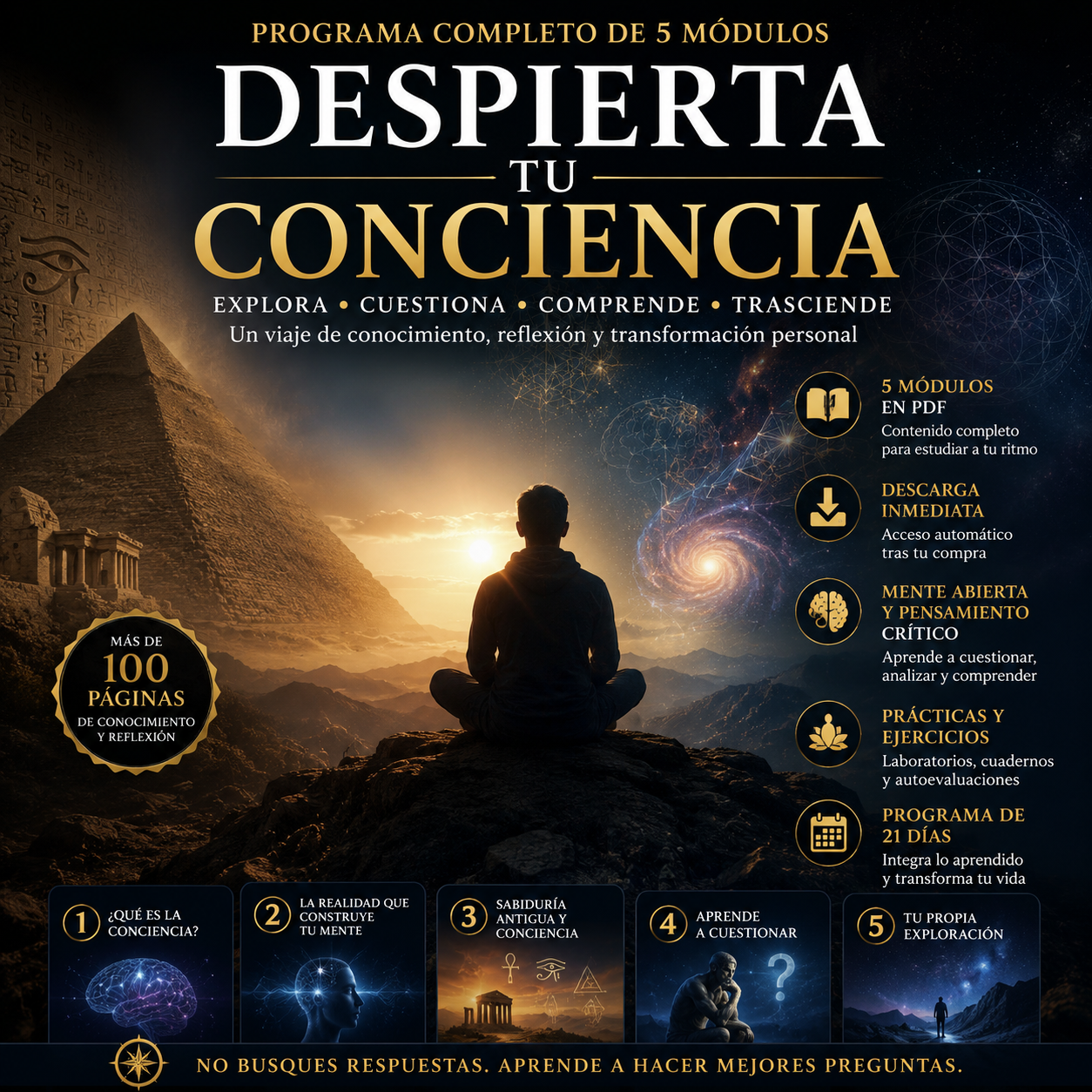DESPIERTA TU CONCIENCIA — Programa completo de 5 módulos